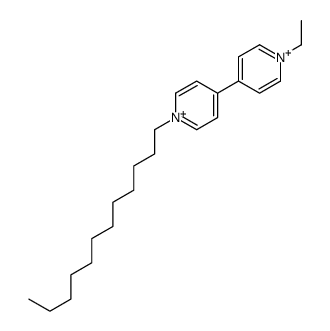 1-dodecyl-4-(1-ethylpyridin-1-ium-4-yl)pyridin-1-ium结构式