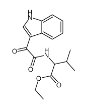ethyl 2-[[2-(1H-indol-3-yl)-2-oxoacetyl]amino]-3-methylbutanoate Structure