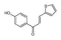 1-(4-hydroxyphenyl)-3-thiophen-2-ylprop-2-en-1-one结构式