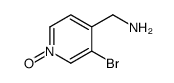 (3-bromo-1-oxidopyridin-1-ium-4-yl)methanamine结构式